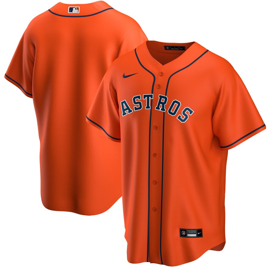 Houston Astros Nike Youth Alternate 2020 MLB Team Jersey Orange